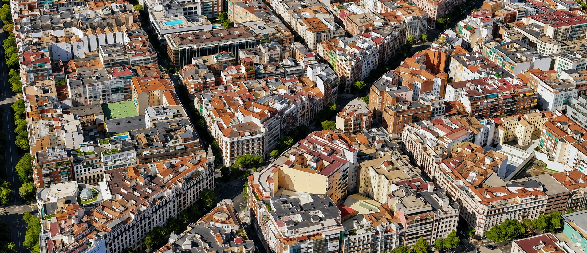 Vista aérea de la Calle Alcalá de Madrid, ubicación de los locales madrileños de Cesaraugusta Prime Estate